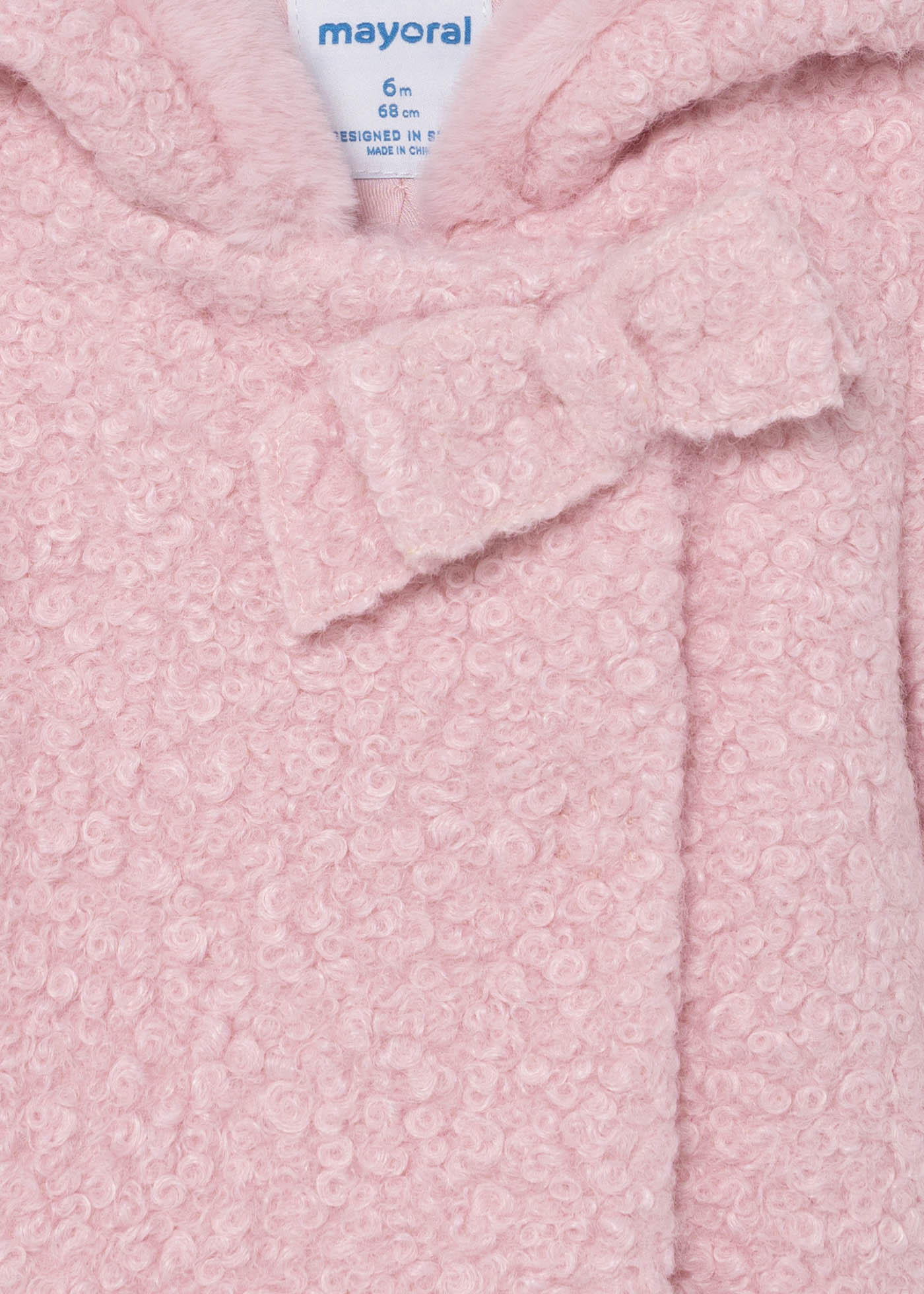 Mayoral kız bebek buklet yün kaban 2435