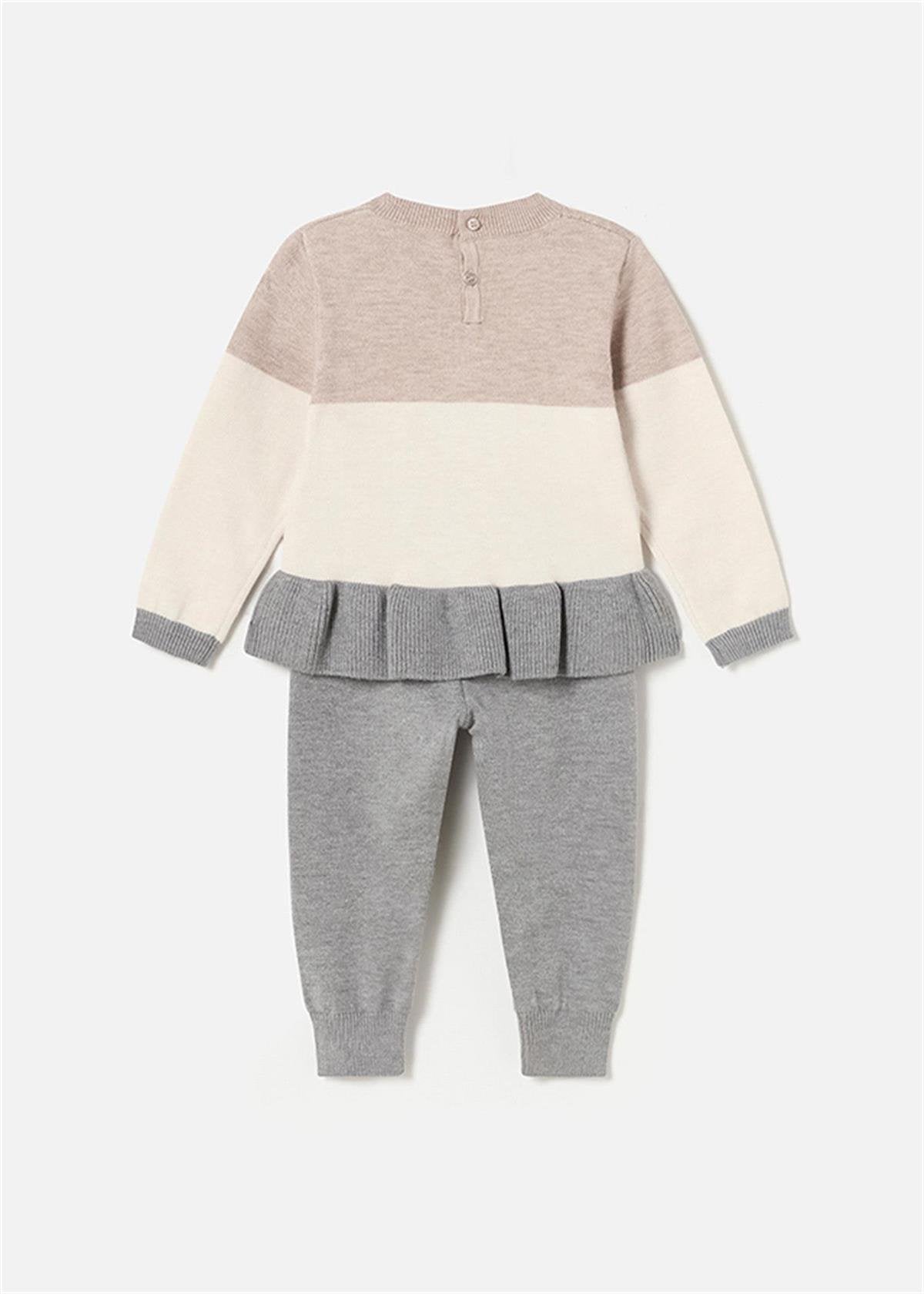 Mayoral kız bebek triko 2 li takım 2528