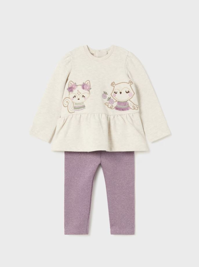 Mayoral kız bebek tayt pullover 2 li set 2708