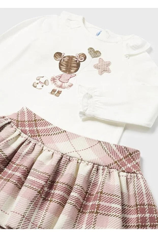 Mayoral kız bebek   etek bluz 2 li set 2927