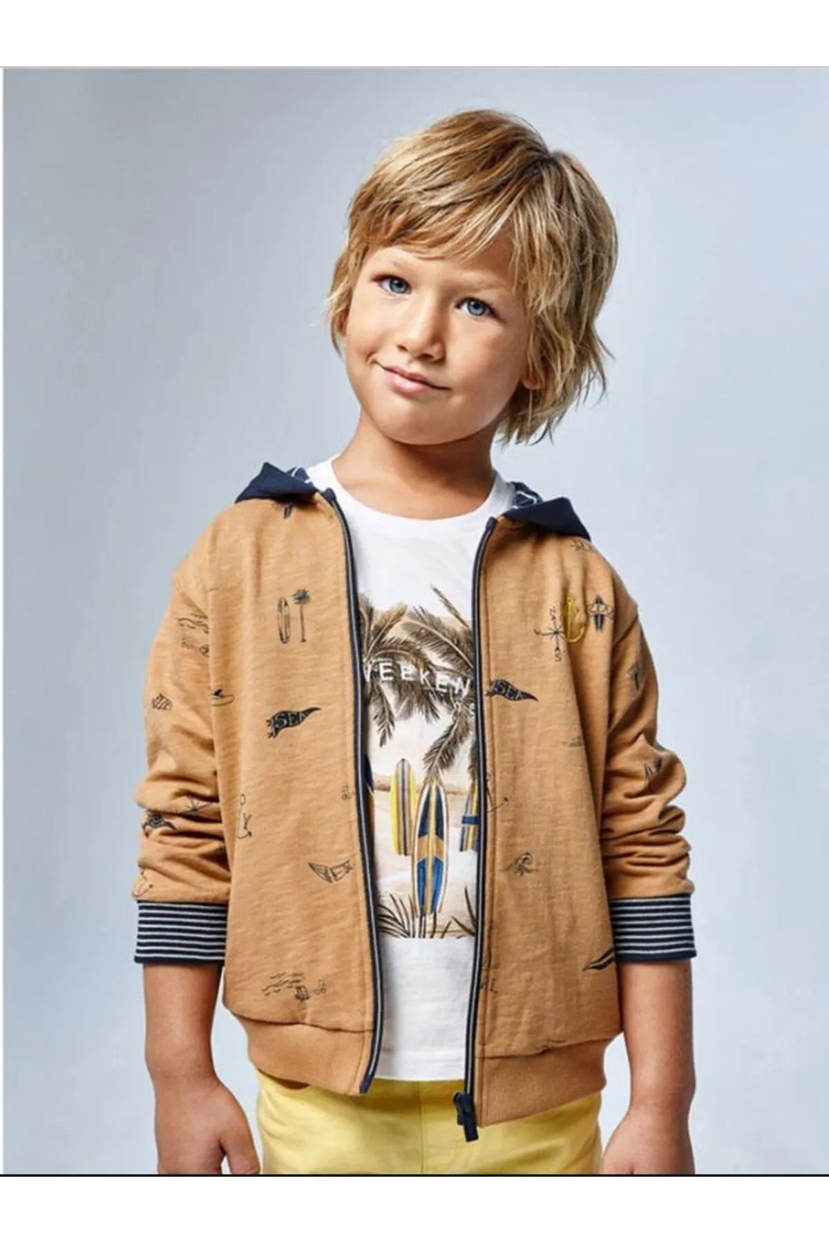 Mayoral erkek çocuk baskılı yazlık tişört 3022