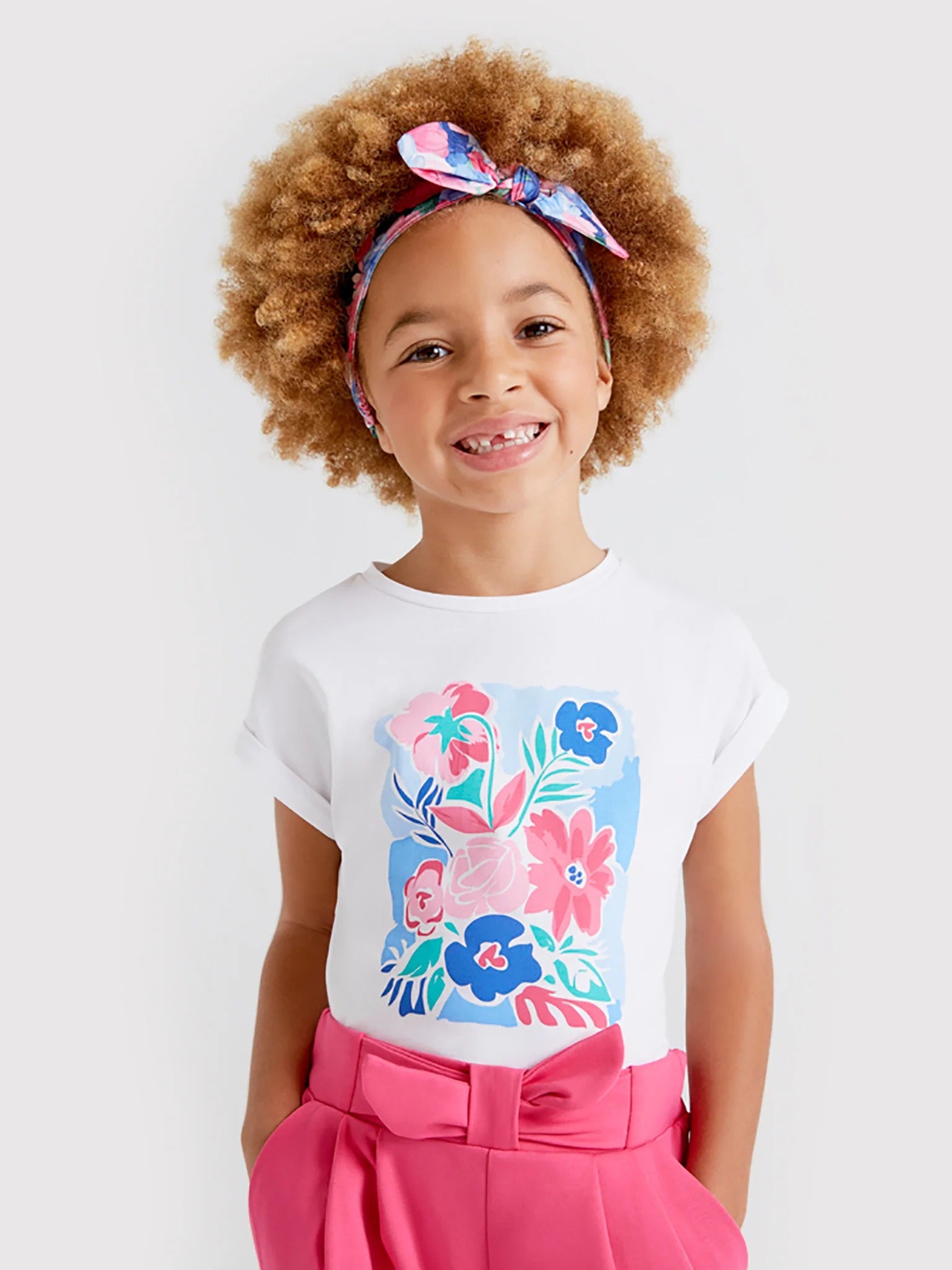 Mayoral Kız Çocuk  Tişört  bandana  Set 3040