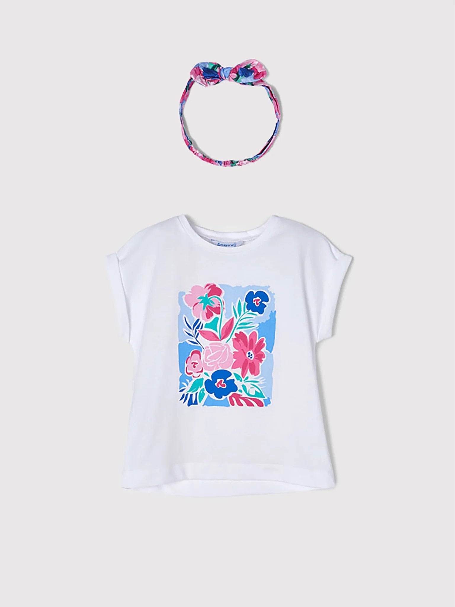 Mayoral Kız Çocuk  Tişört  bandana  Set 3040