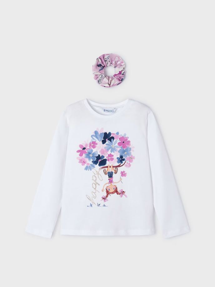 Mayoral kız çocuk  tişört saç bandı set 3092