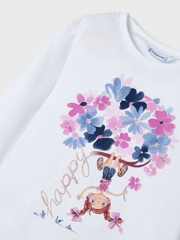 Mayoral kız çocuk  tişört saç bandı set 3092