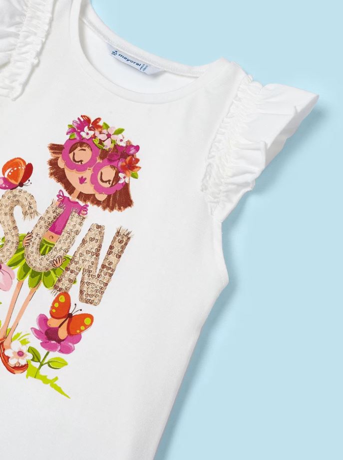 Mayoral kız çocuk yazlık tişört  3098