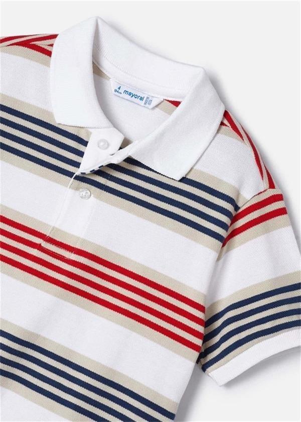 Mayoral Erkek Çocuk Polo Yaka Çizgili Tişört  3108