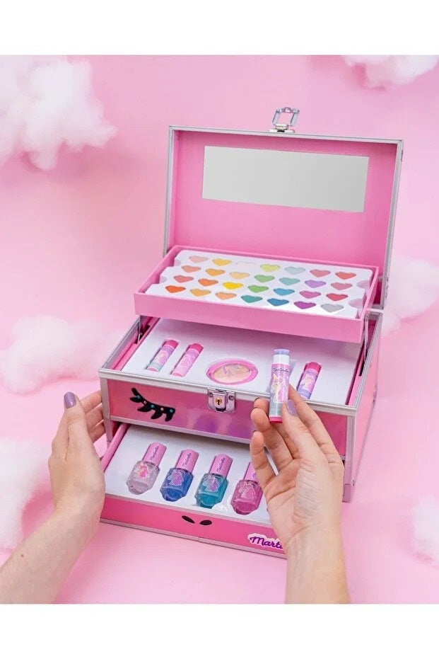 Martinelia Unicorn Kız Çocuk Büyük Boy Pırıltılı Makyaj Seti 31110