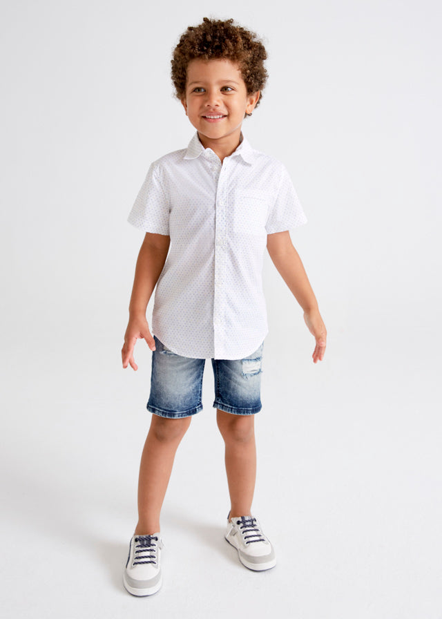 Mayoral erkek çocuk denim  şort bermuda 3256