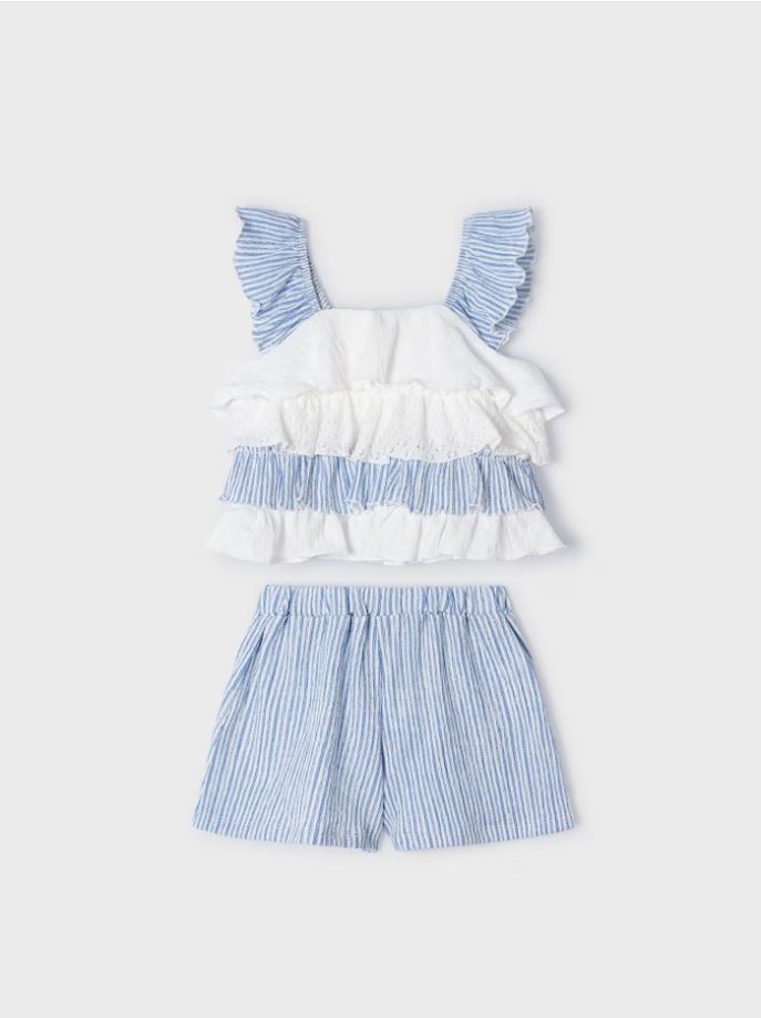 Mayoral kız çocuk bluzx şort 2 li set   3259