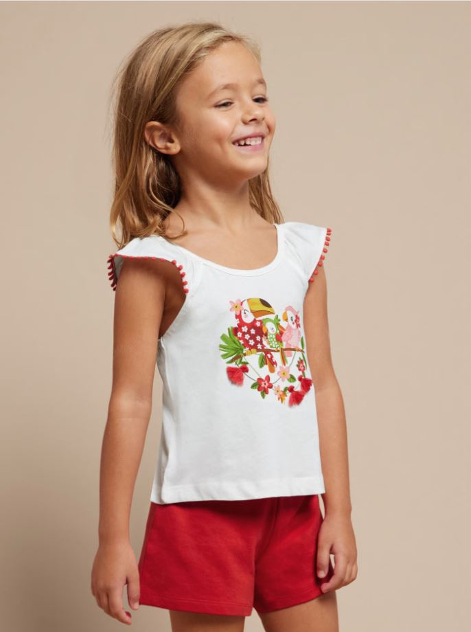 Mayoral kız çocuk tişört   şort set  3261