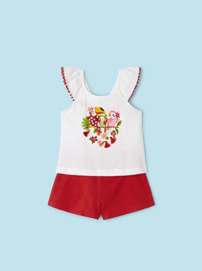 Mayoral kız çocuk tişört   şort set  3261
