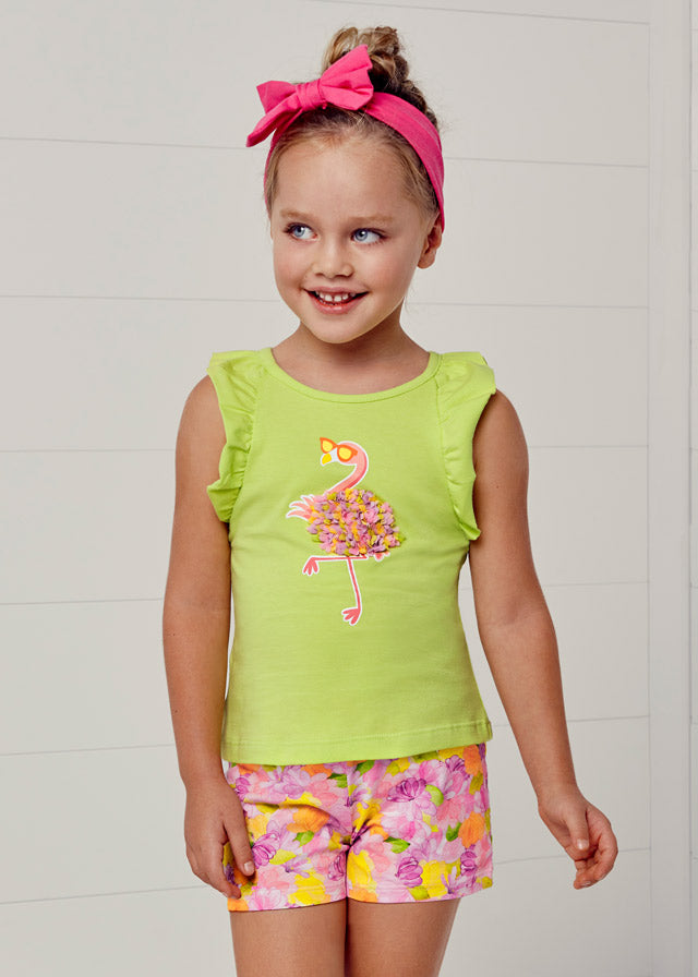 Mayoral kız çocuk tişört şort 2 li  set 3286