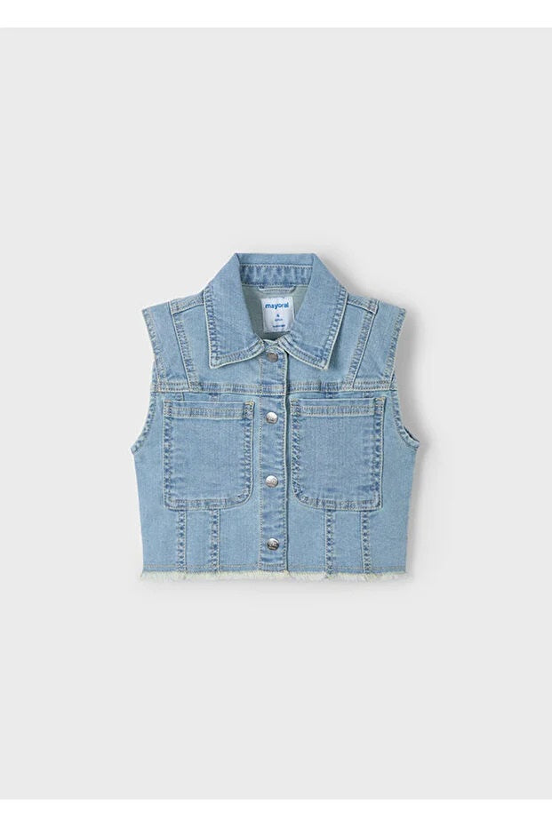 Mayoral kız çocuk denim yelek 3364