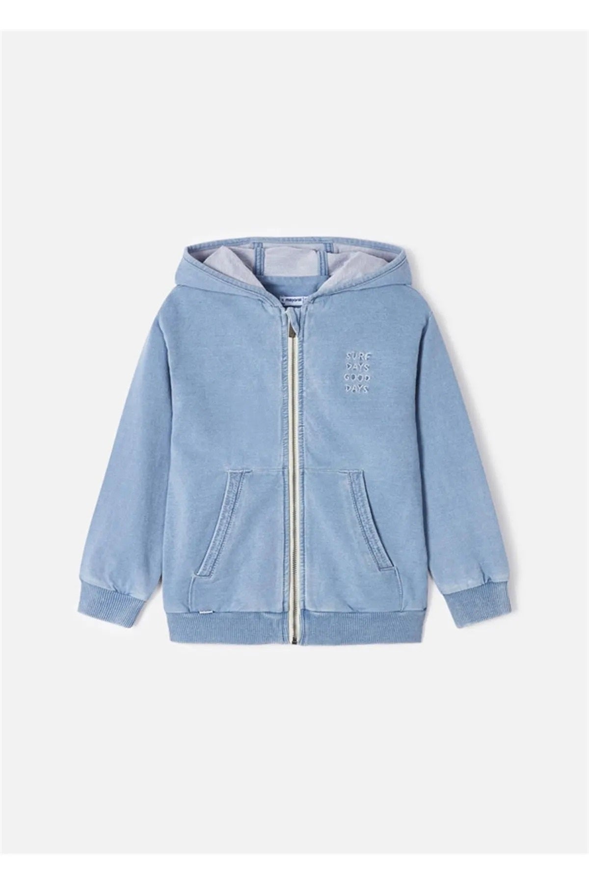 Mayoral Erkek Çocuk Kapüşonlu Ceket Mavi 3455