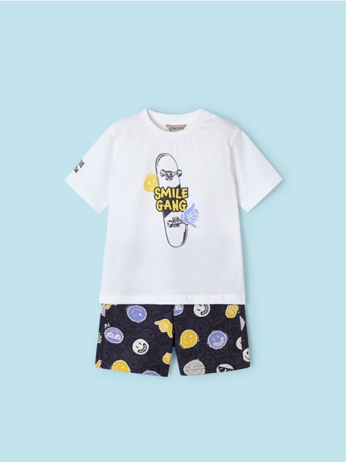 Mayoral erkek çocuk  tişört şort 2 li set 3606