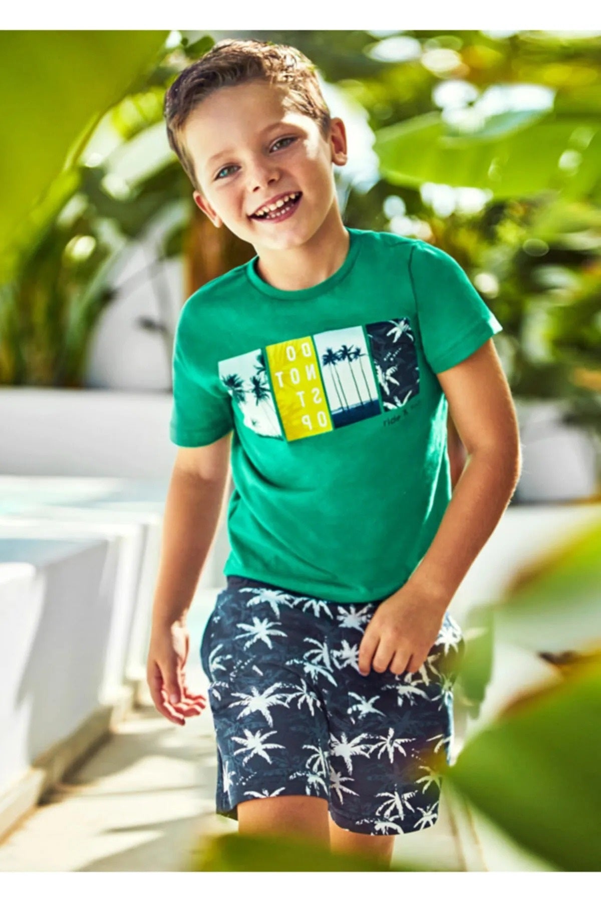 Mayoral erkerk çocuk şort tişört 2 li set 3655