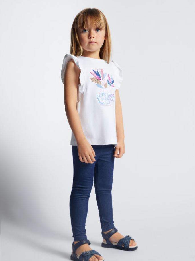 Mayoral kız çocuk  tişört tayt set  3703