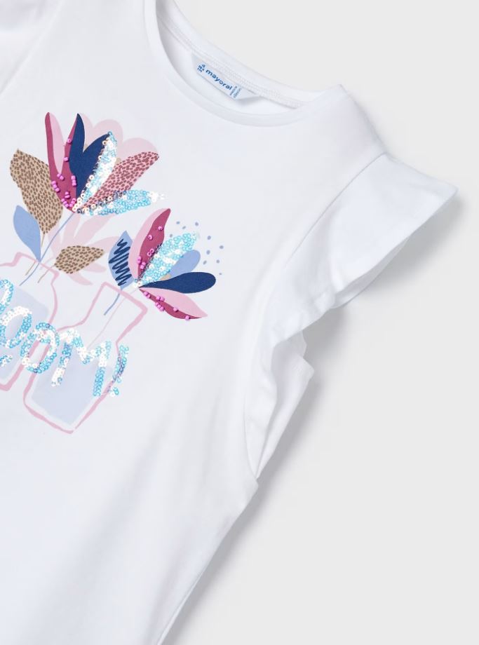 Mayoral kız çocuk  tişört tayt set  3703