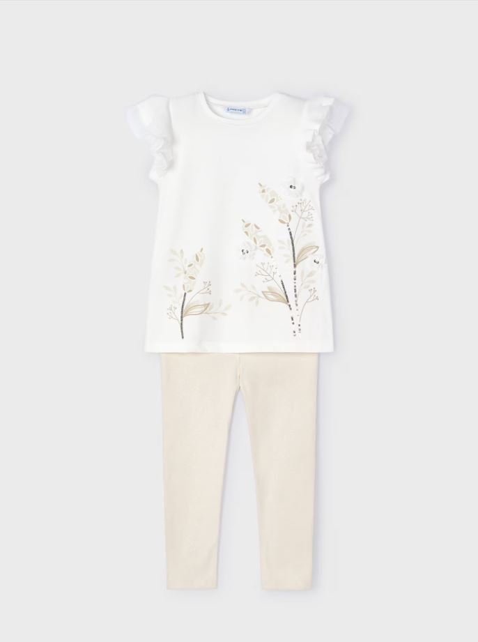 Mayoral kız çocuk tişört  tayt2 li  set  3707