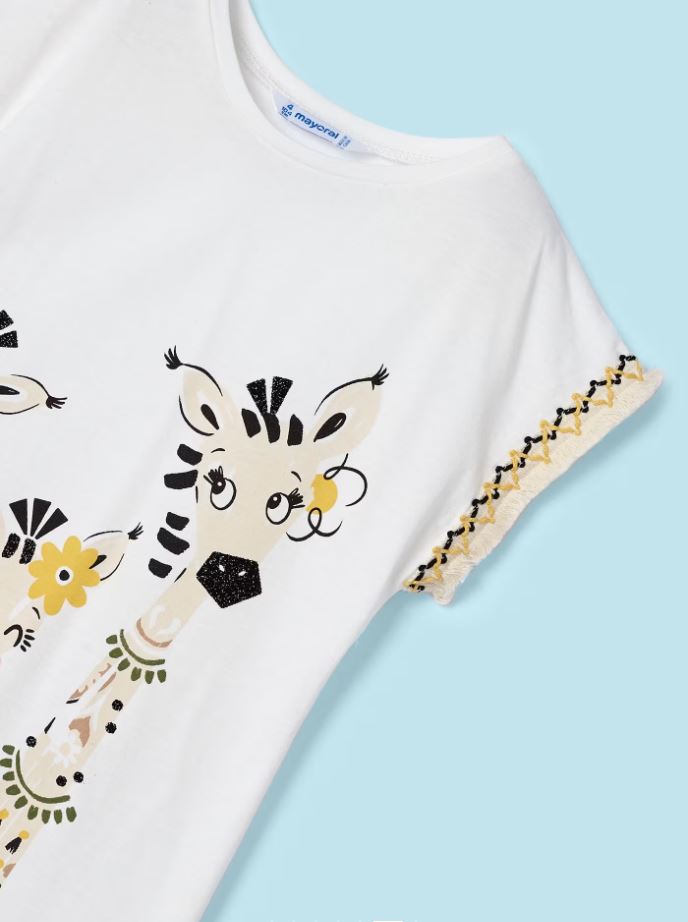 Mayoral kız çocuk tişört  tayt set 3710