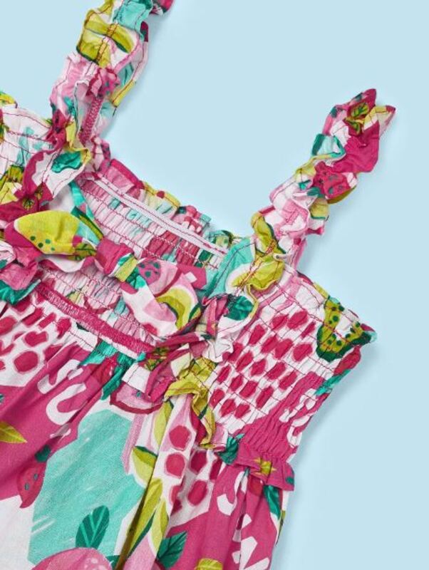 Mayoral kız çocuk yazlık bandana elbise 2 li set 3947