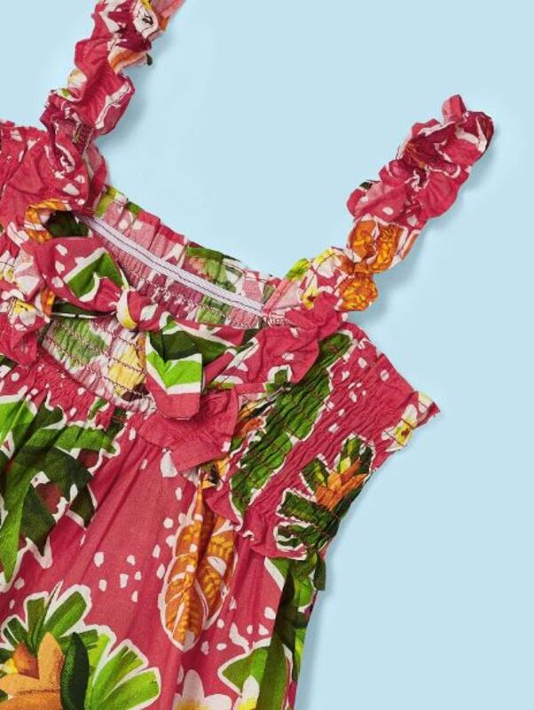 Mayoral kız çocuk yazlık bandana elbise 2 li set 3947