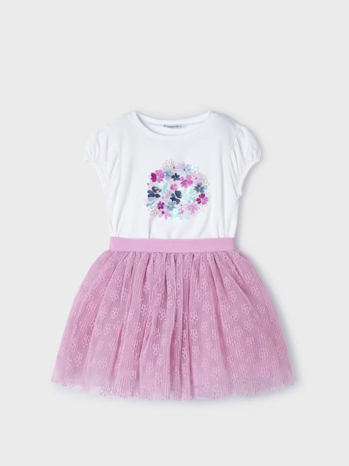 Mayoral kız çocuk tişört tütü etek 2 li set 3953