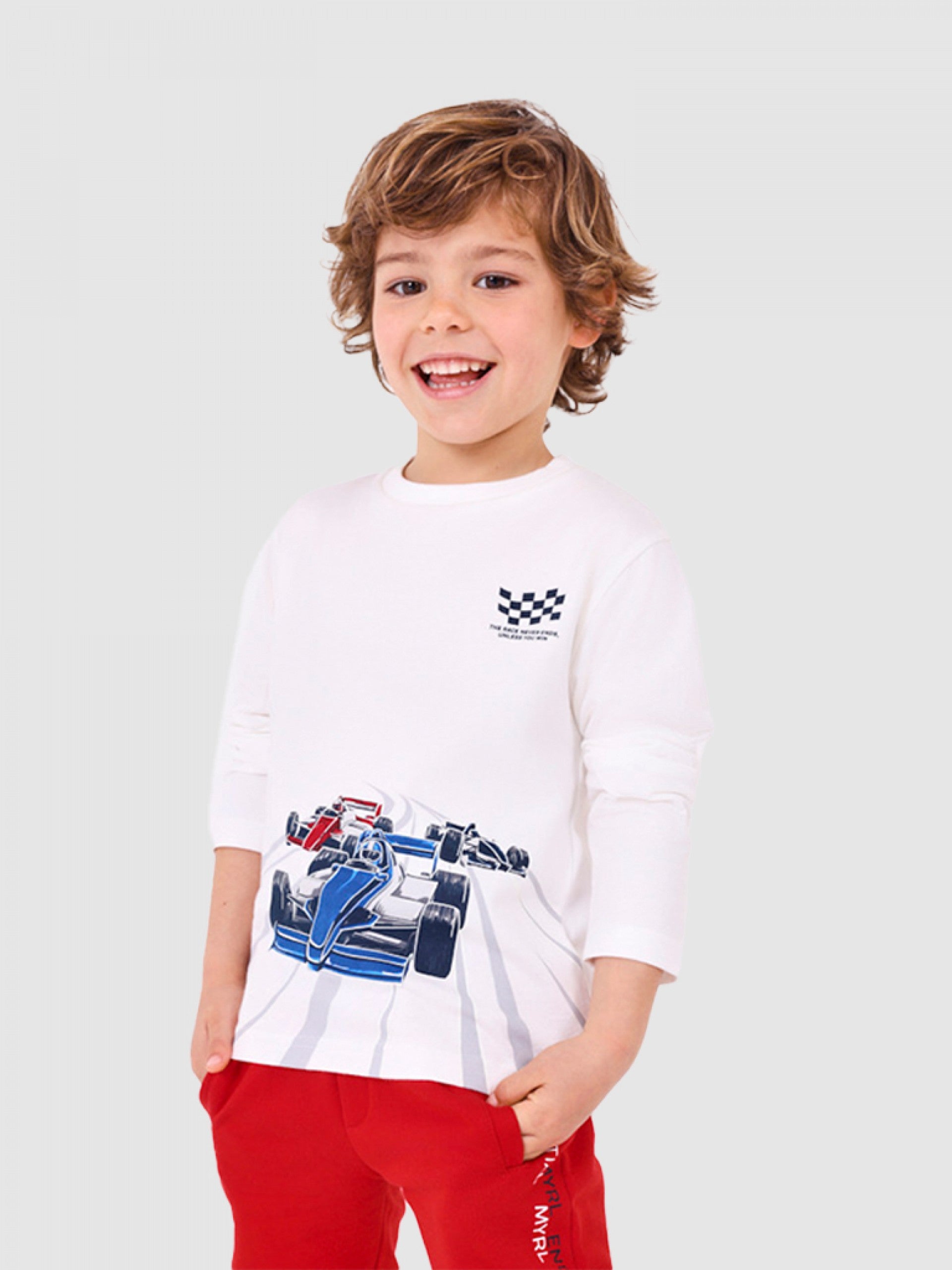 Mayoral Erkek Çocuk Neon Baskılı Sweatshirt  4017