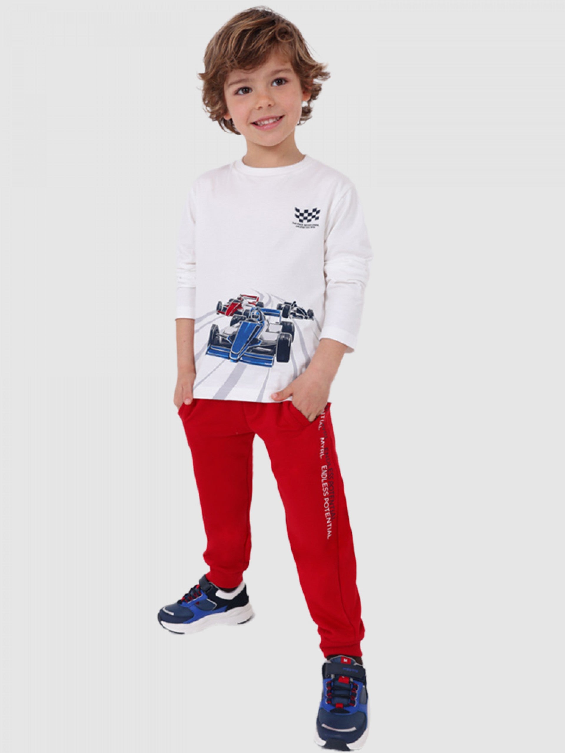 Mayoral Erkek Çocuk Neon Baskılı Sweatshirt  4017