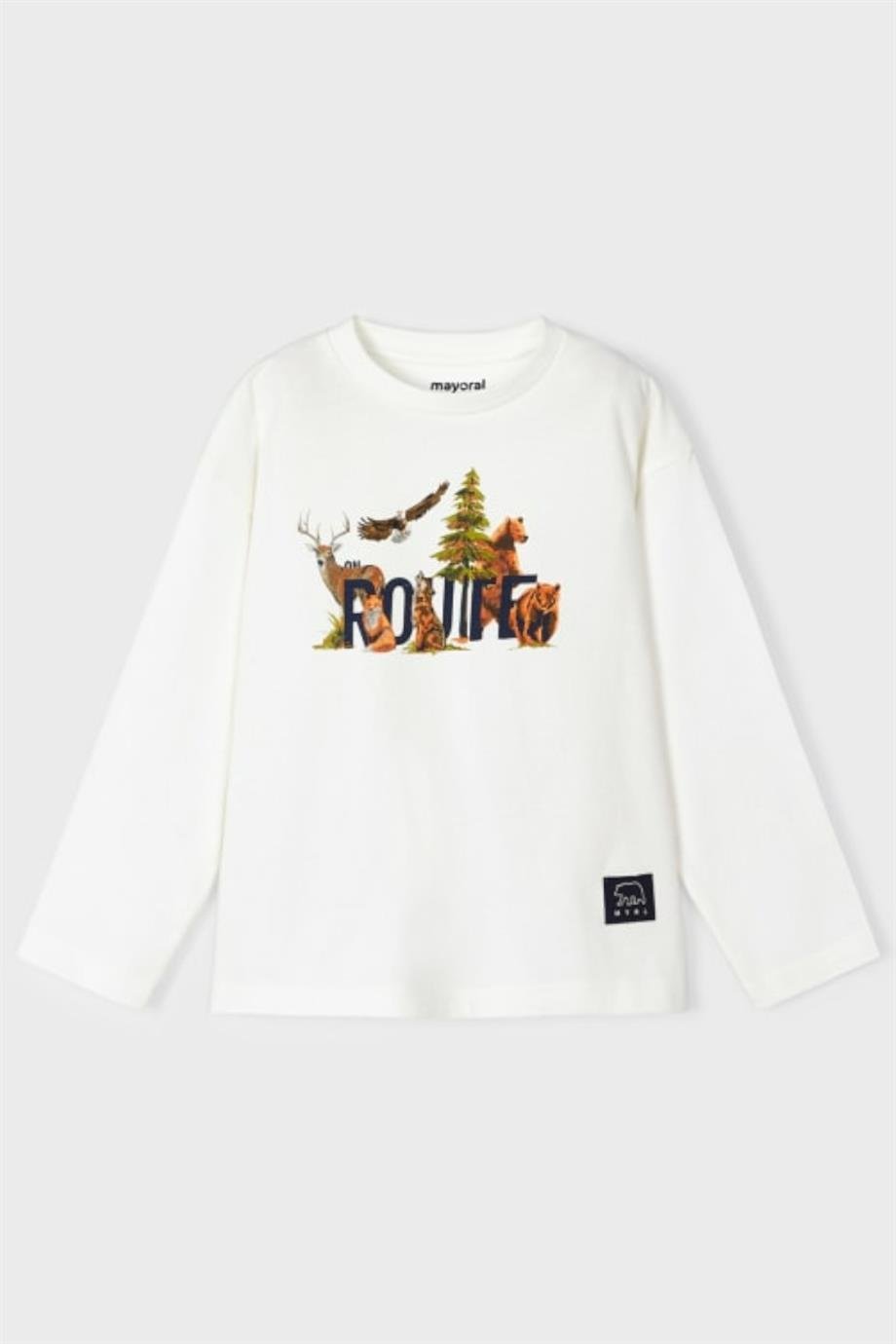 Mayoral Erkek Çocuk Eklem Kollu Sırt Baskılı Sweatshirt  4021