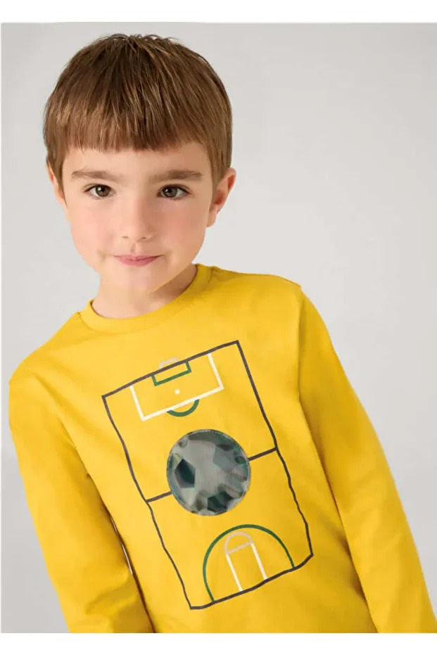Mayoral erkek çocuk uzun kol baskılı tişört 4044