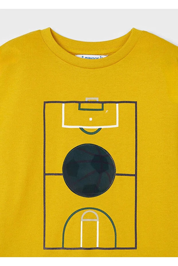 Mayoral erkek çocuk uzun kol baskılı tişört 4044