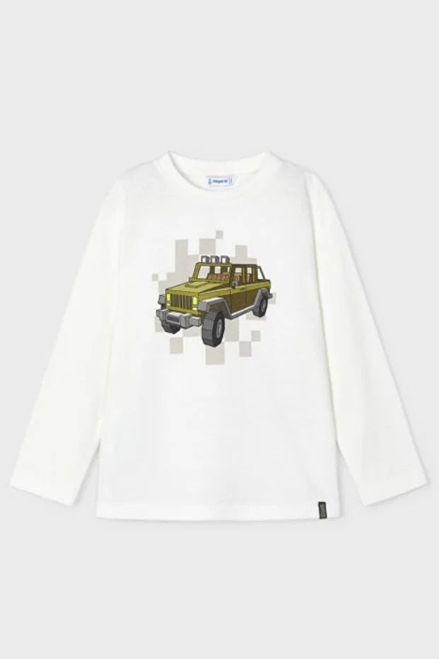 Mayoral erkek çocuk uzun kol arabalı tişört 4052