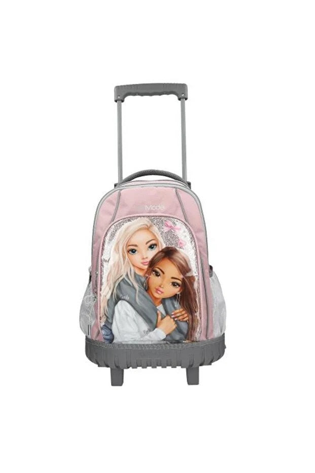 Top Model kız çocuk  çekçekli tekerlekli  sırt çantası 413317