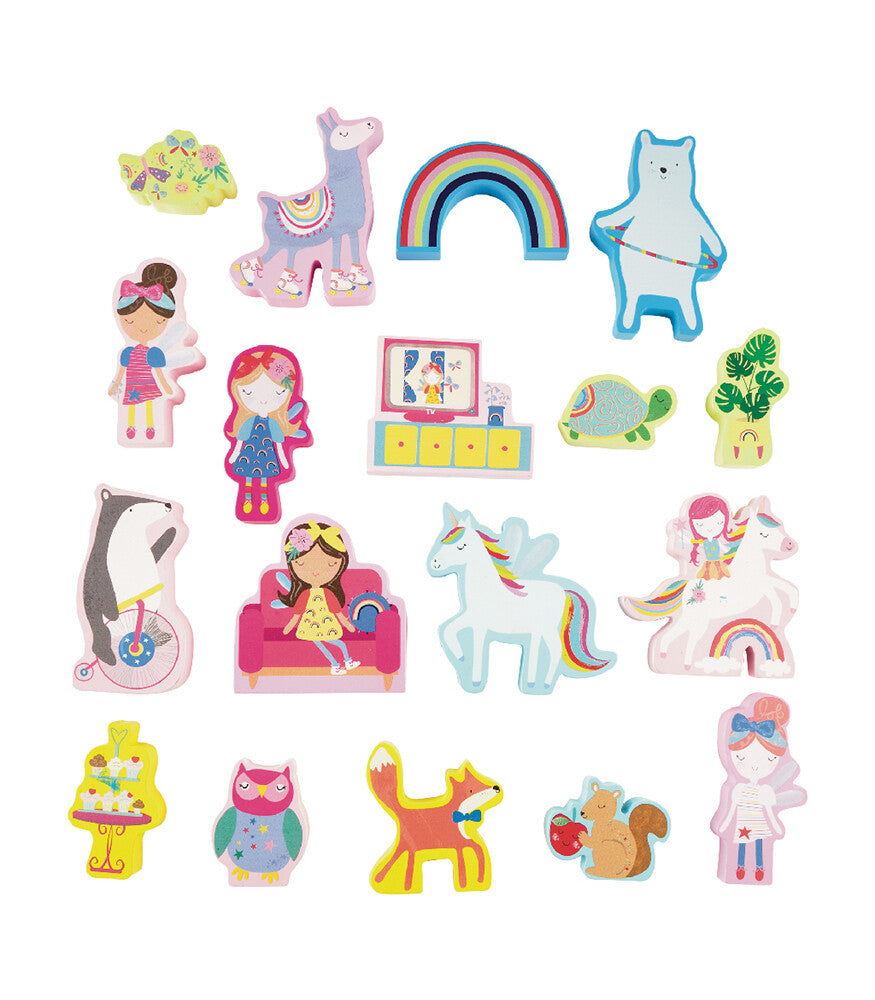 FLOSS & ROCK Ahşap Figürlü Oyun Kutuları
