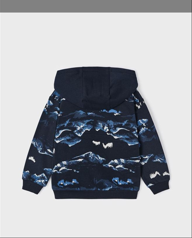 Mayoral Erkek Çocuk Neon Baskılı Kapşonlu Sweatshirt