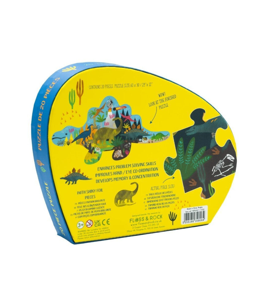 Floss & Rock Puzzle Dino (20 Parça)