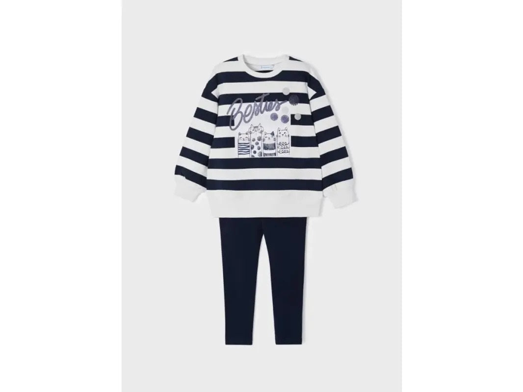 Mayoral kız  çocuk sweatshırt tayt set  4776