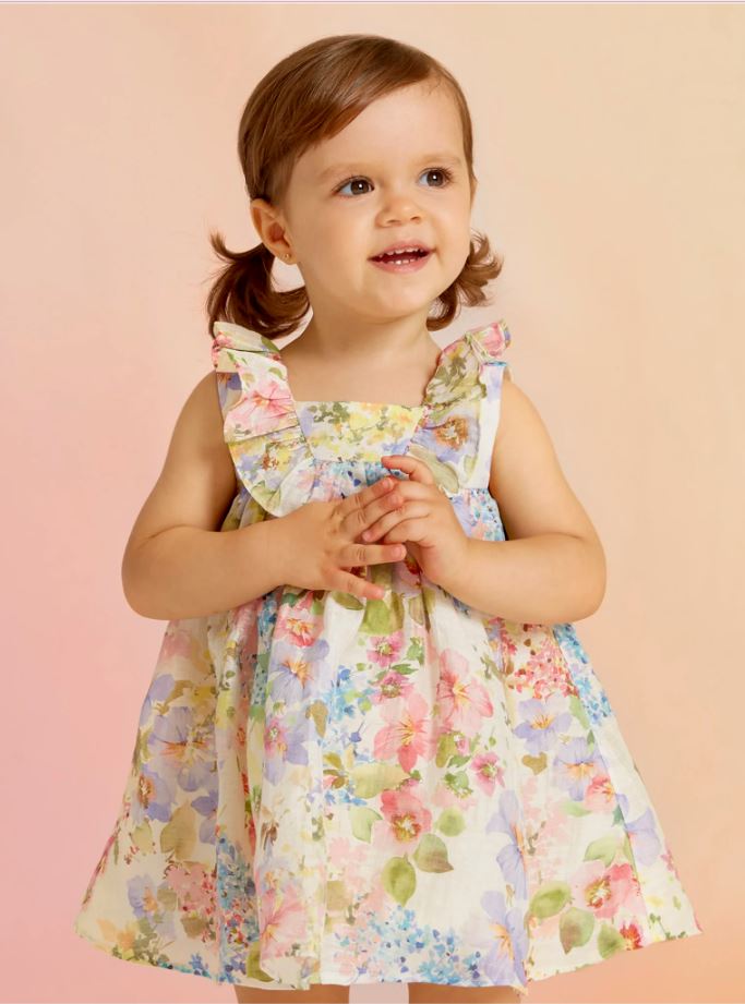 Abel&lula kız bebek yazlık elbise  5004