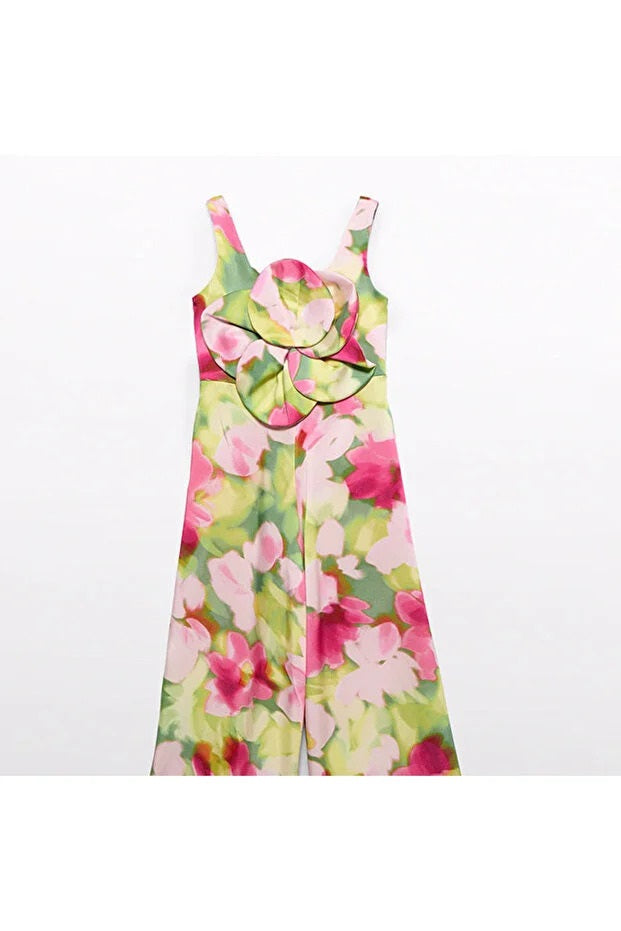 Abel&lula kız çocuk saten tulum 5227