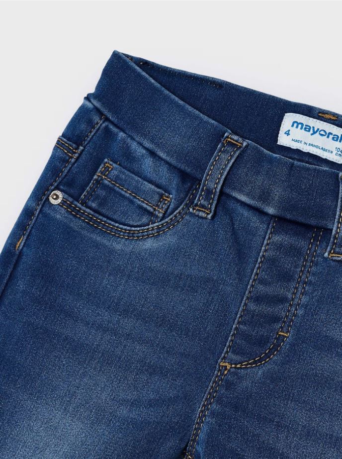 mayoral kız çocuk likralı denim pantolon 548