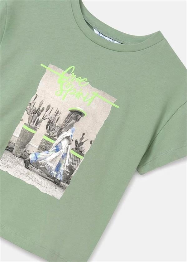 Mayoral Kız Çocuk Arkası Kesik Tişört 6008