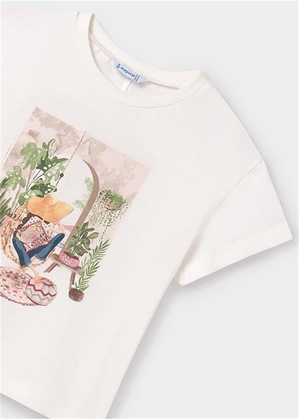 Mayoral Kız Çocuk Arkası Kesik Tişört 6008