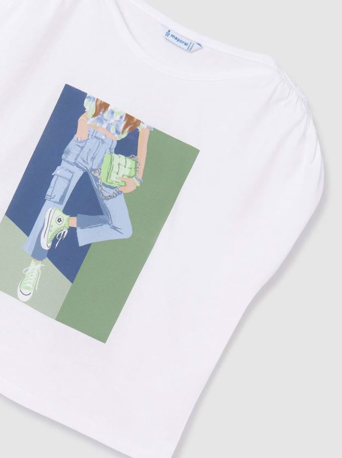 Mayoral kız çocuk yazlık tişört 6011