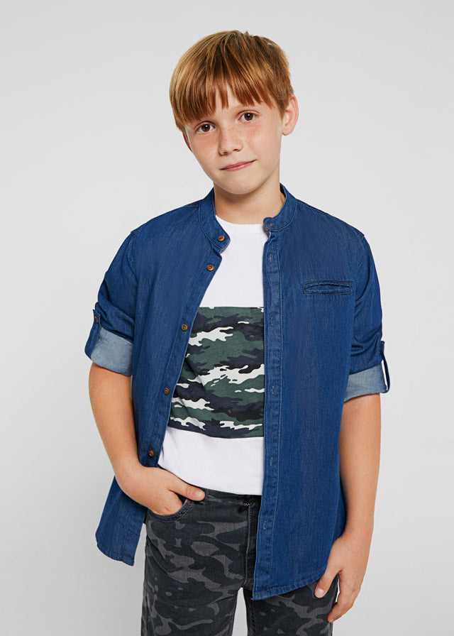 Mayoral erkek çocuk yazlık denim gömlek 6118