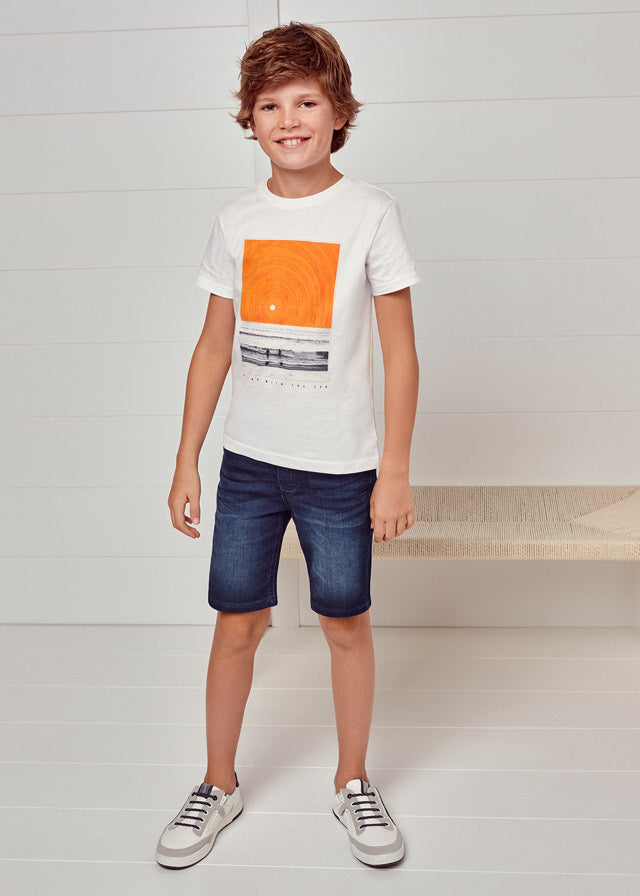 Mayoral erkekçocuk denim şort bermuda 6213