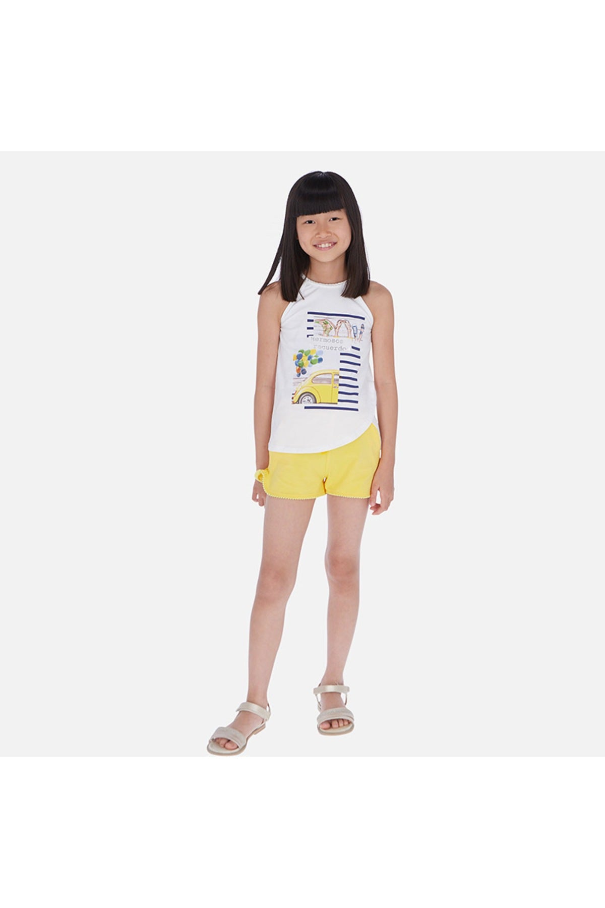 Mayoral hermosos bluz şort set 6260