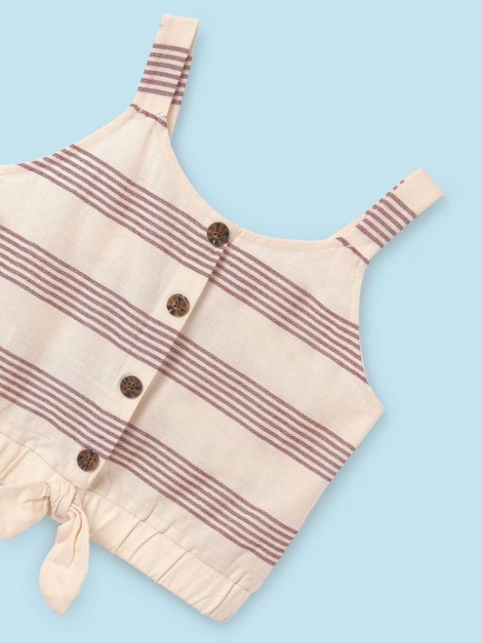 Mayoral Kız Çocuk çizgili şort bluz set 6276