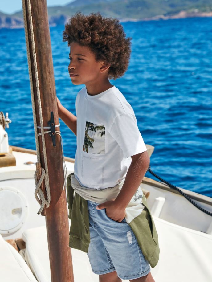 Mayoral erkek çocuk denim bermuda  6282